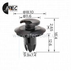 Клипса Mercedes A0019915698