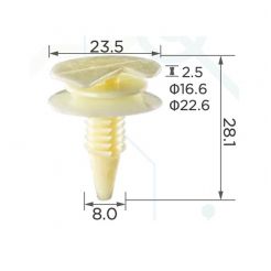 Клипса обшивки двери GM 3065575