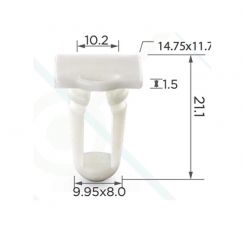 Кліпса молдингу Seat VW Audi 191853577